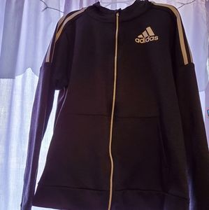 Adidas Grey Zipper Hoodie